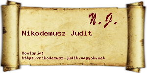 Nikodemusz Judit névjegykártya